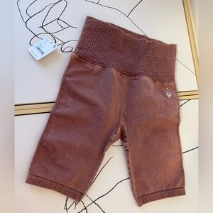 Free People Ribbed Waist Shorts - Brown